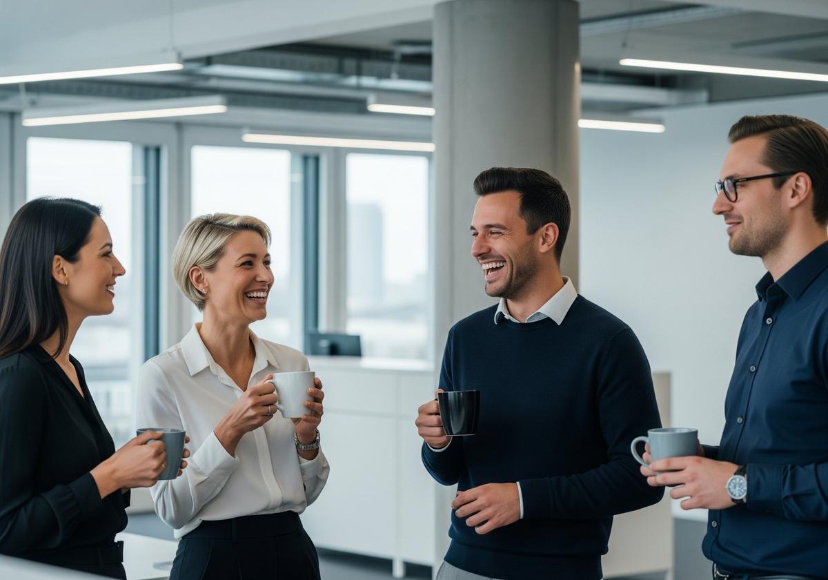Mitarbeitende in einem Büro